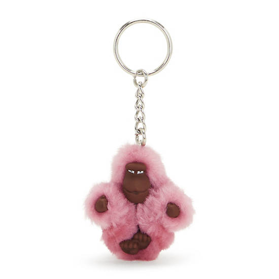 Sven Extra Small Monkey Keychain, Soft Blush, large