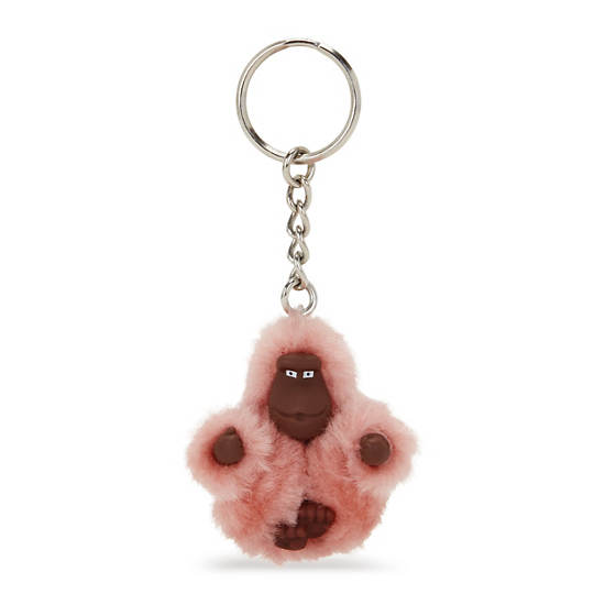 Sven Extra Small Monkey Keychain, Pastel Blush, large