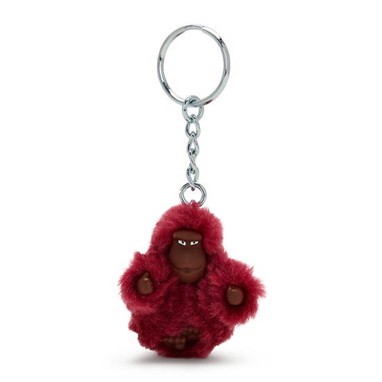 Sven Extra Small Monkey Keychain, Beet Red, large