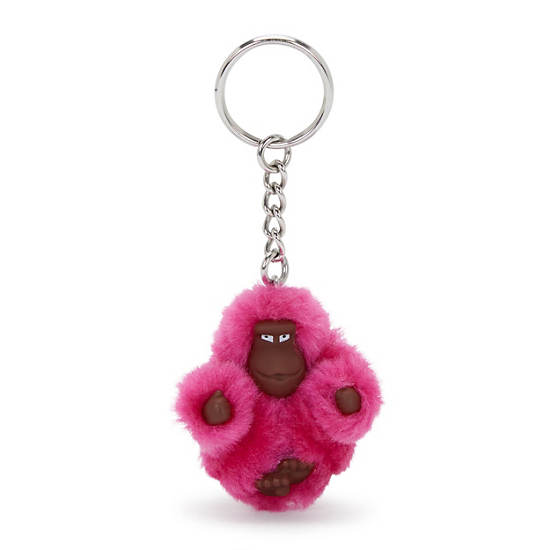 Sven Extra Small Monkey Keychain, Azalea Pink, large