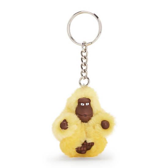 Sven Extra Small Monkey Keychain, Sunflower Yellow, large