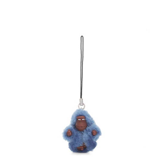 Sven Extra Small Monkey Keychain, Blue Buzz, large
