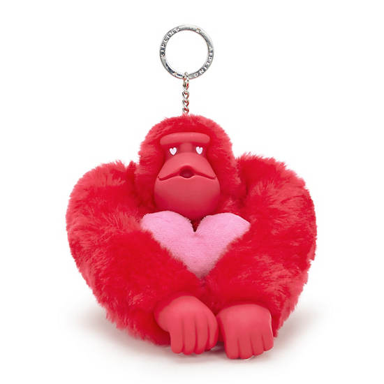 Sven Valentine Monkey Keychain, Gentle Lilac M, large