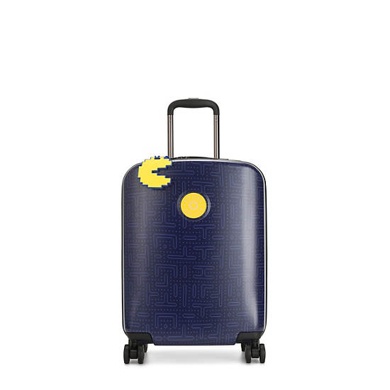 Pac-Man Curiosity Small 4 Wheeled Rolling Luggage - Soft Yellow | Kipling