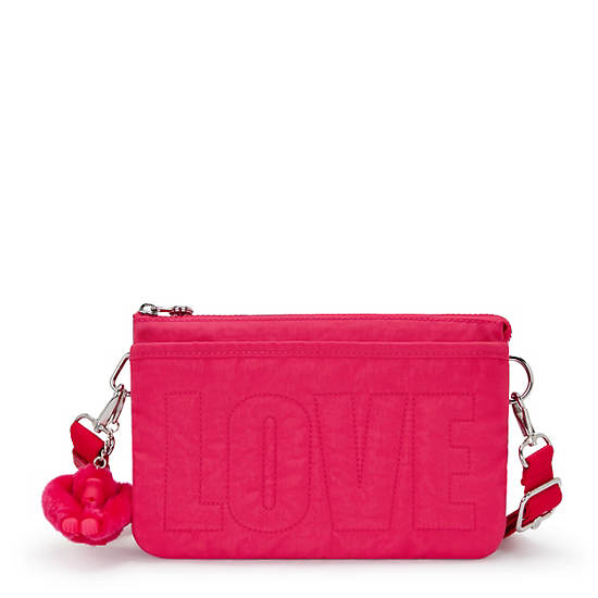 Riri Love Crossbody Bag, Prom Pink Metallic, large