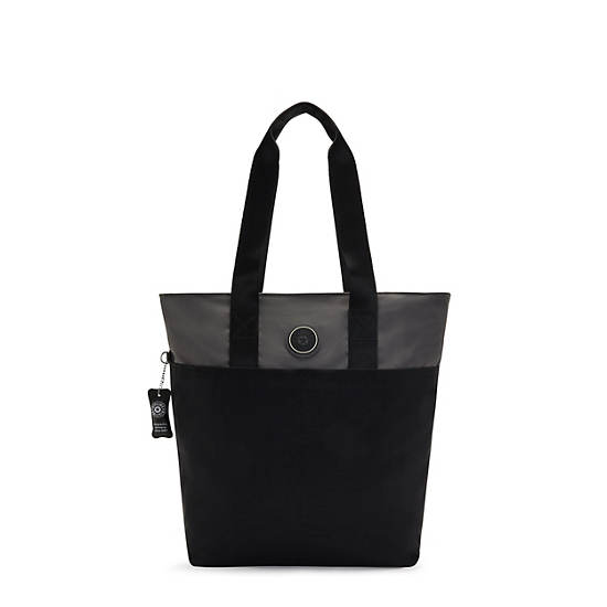 Hanifa 15" Laptop Tote Bag, True Black Fun, large