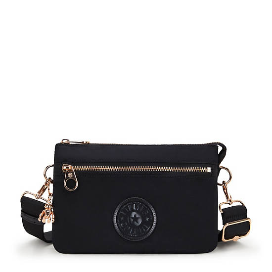 Riri Zip Crossbody Bag, Black Rose Spice, large