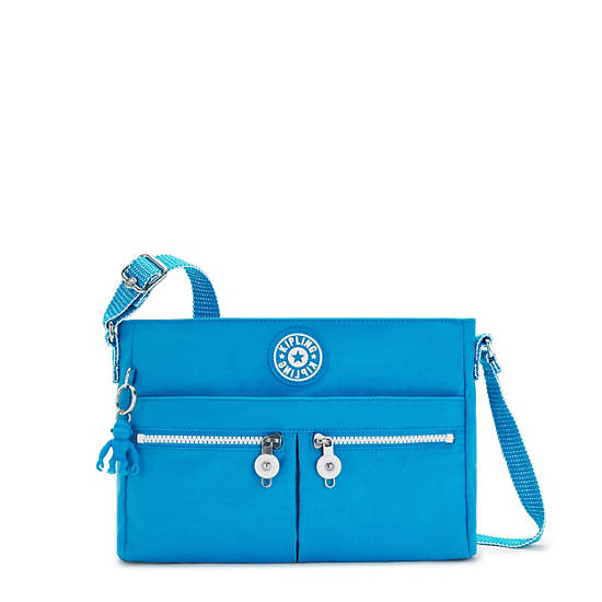 New Angie Crossbody Bag, Eager Blue, large