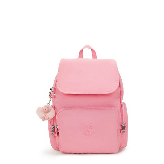 City Zip Small Backpack, Enjoyable Blush, large