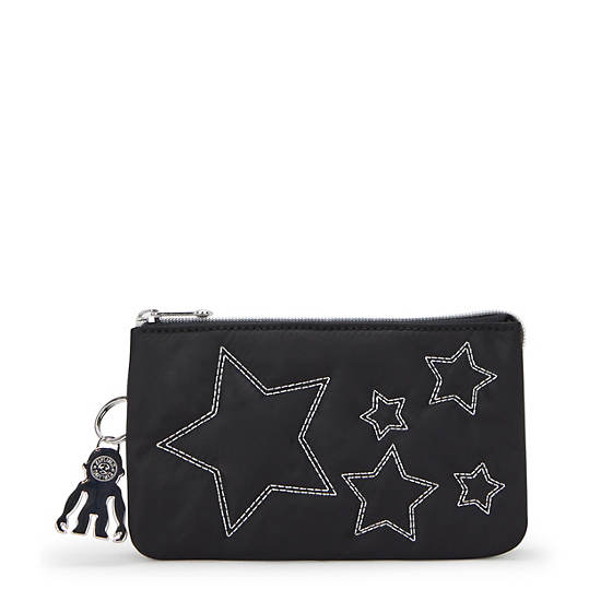 Creativity Large Pouch, Black Stars, large