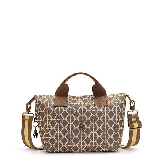 Kala Mini Handbag, Signature Brown, large