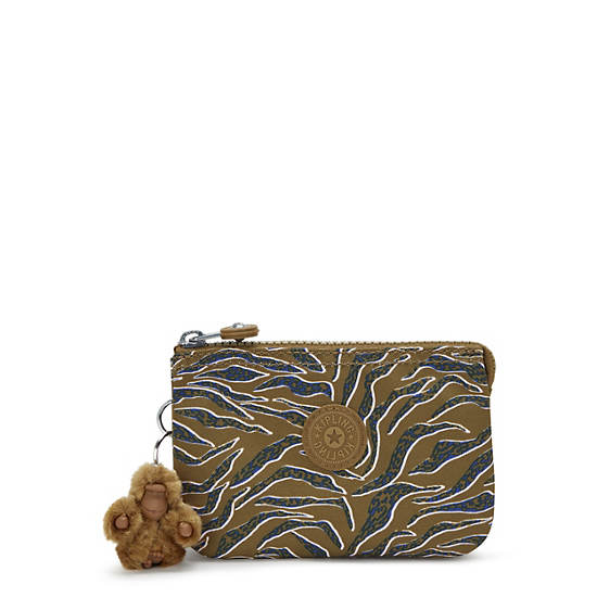 Creativity Small Printed Pouch, Undersea Leaves, large