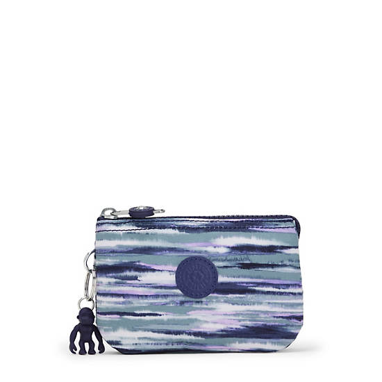 Creativity Small Printed Pouch, Brush Stripes, large