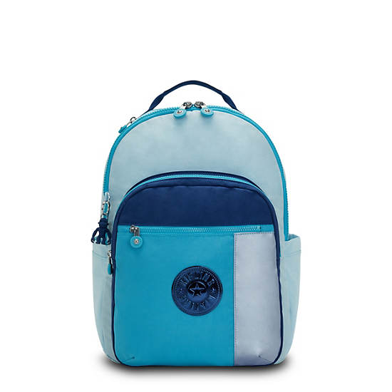 Seoul Large 15" Laptop Backpack, Meadow Blue, large