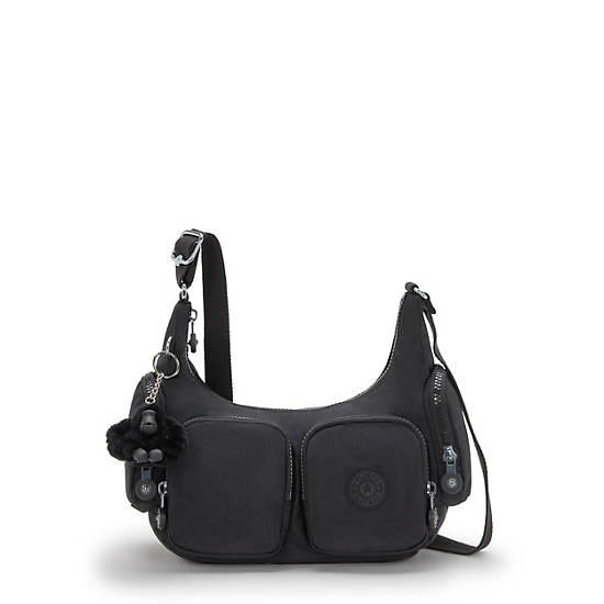 Rikka Small Crossbody Bag, Black Noir, large