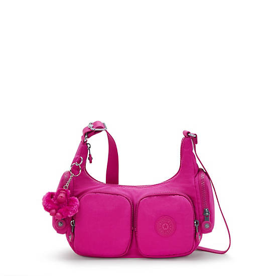 Rikka Small Crossbody Bag, Glowing Fuchsia, large