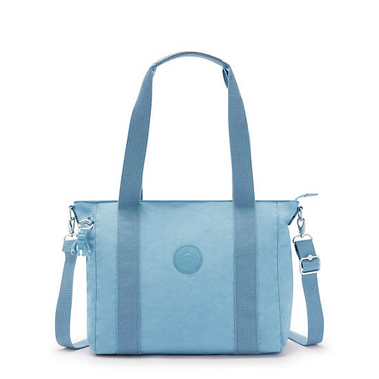 Asseni Small Tote Bag, Blue Mist, large