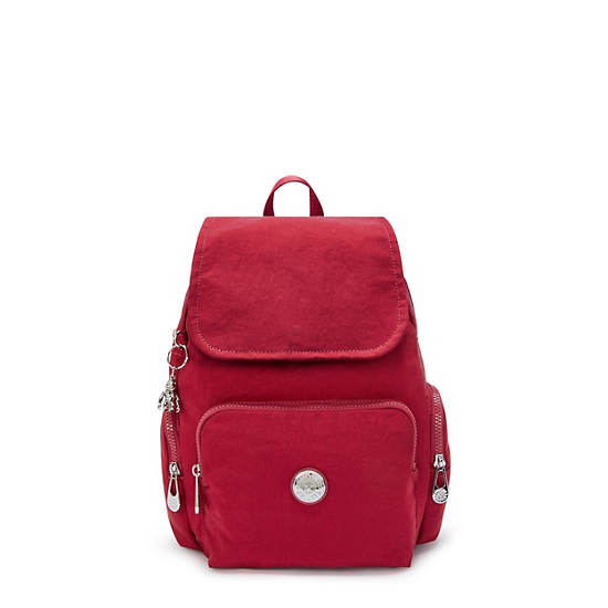 City Zip Small Backpack, Red Red Wine, large