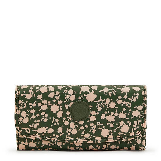 Money Land Printed Snap Wallet, Fresh Floral, large