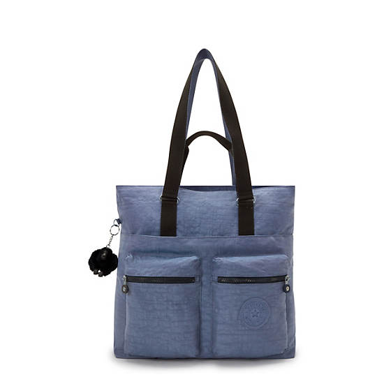 India 16" Laptop Tote Bag, Blue Lover, large