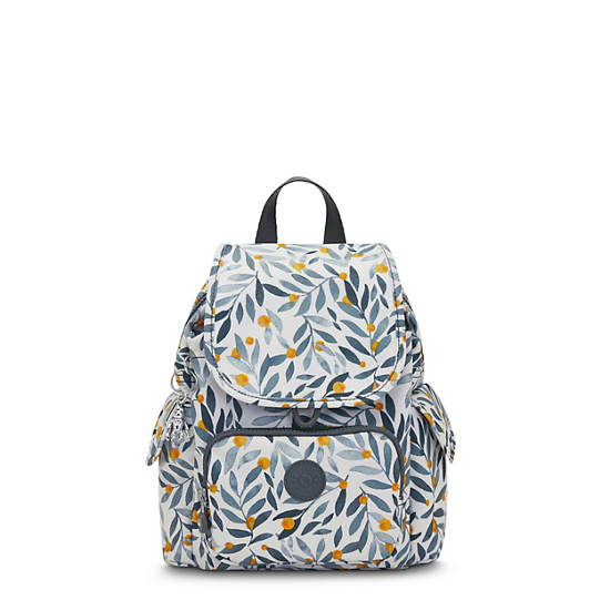 City Pack Mini Printed Backpack, Shell Grey, large