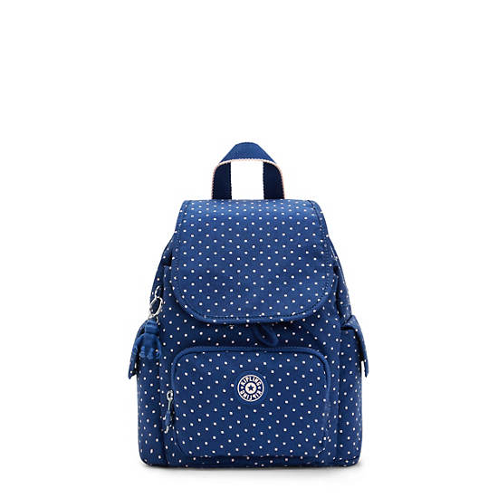 City Pack Mini Printed Backpack, Soft Dot Blue, large