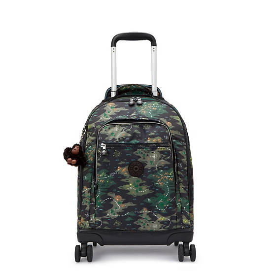 New Zea Printed 15" Laptop Rolling Backpack, Faded Green, large