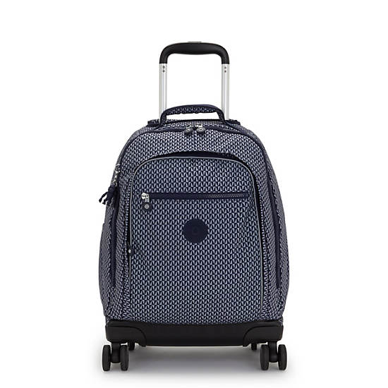 New Zea Printed 15" Laptop Rolling Backpack, Polar Blue, large