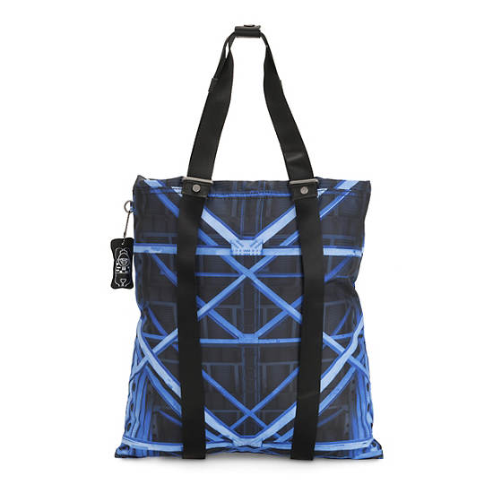 Lovilia Printed Convertible Bag, Moon Blue Patch, large