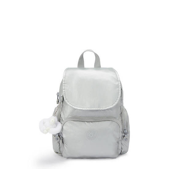 City Zip Mini Metallic Backpack, New Bright Met, large