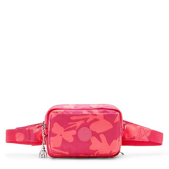 Abanu Multi Printed Convertible Crossbody Bag, Coral Flower, large Abanu Multi Printed Convertible Crossbody Bag, Coral Flower, large