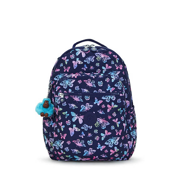 Seoul Large Printed 15" Laptop Backpack, Butterfly Fun, large