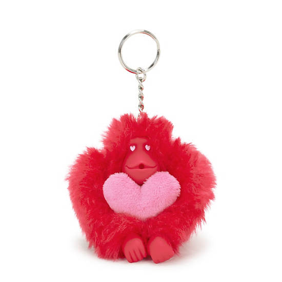 Sven Valentine Monkey Keychain, Gentle Lilac M, large