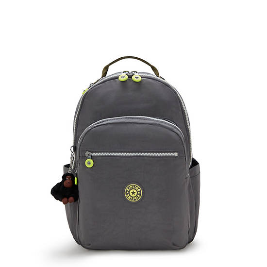 Seoul Large 15" Laptop Backpack, Back To Grey, large