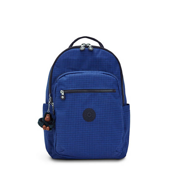 Seoul Large 15" Laptop Backpack, Worker Blue, large