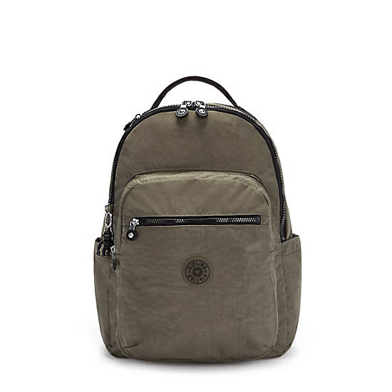 Seoul Large 15" Laptop Backpack, Green Moss, large