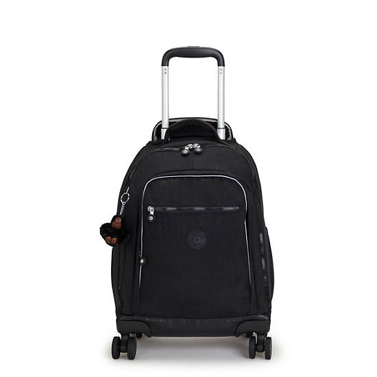 New Zea 15" Laptop Rolling Backpack, Black Tonal, large