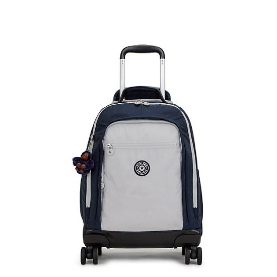 New Zea 15" Laptop Rolling Backpack, True Blue Grey, large New Zea 15" Laptop Rolling Backpack, True Blue Grey, large