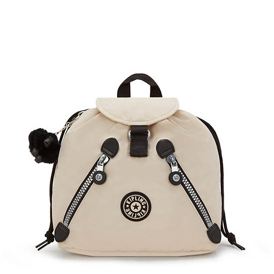 New Fundamental Small Backpack, Back To Beige H, large