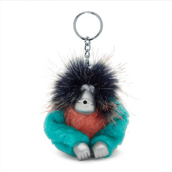 Fun Hair Sven Monkey Keychain, Flower Field, large