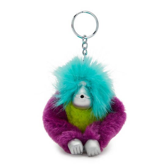 Fun Hair Sven Monkey Keychain, Diluted Blue, large