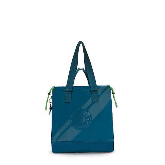Deepa Shoulder Bag, Moon Blue Metallic, large