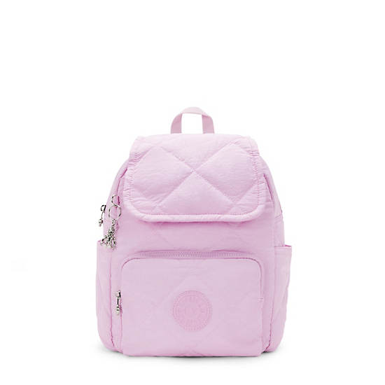 City Pack Small Quilted Backpack - Blooming Pink | Kipling