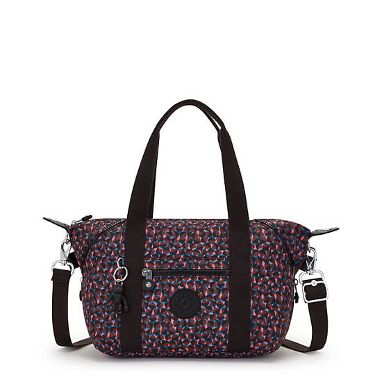 Art Mini Printed Shoulder Bag, Happy Squares, large Art Mini Printed Shoulder Bag, Happy Squares, large