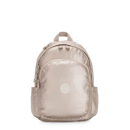 Delia Metallic Backpack, Metallic Glow, large