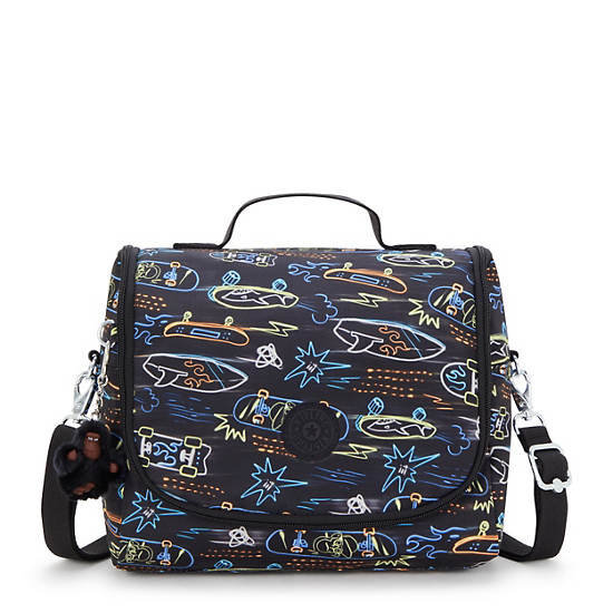 New Kichirou Printed Lunch Bag, Neon Skate, large