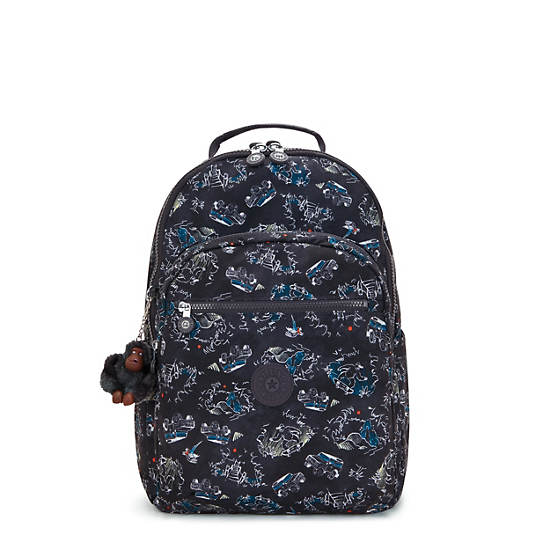 Seoul Lap Printed 15" Laptop Backpack, Jungle Fun Race, large