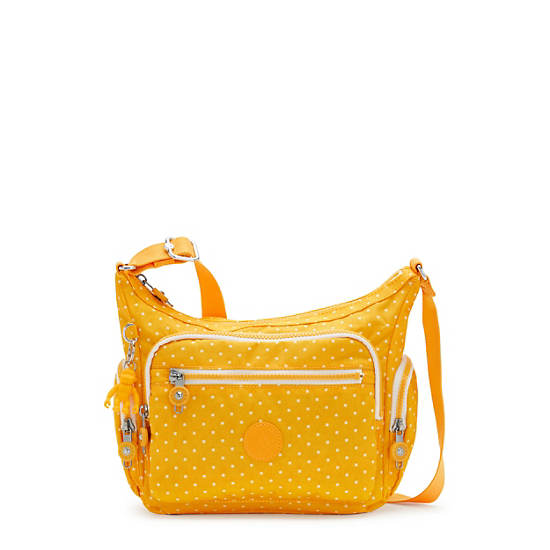 Gabbie Small Printed Crossbody Bag, Soft Dot Yellow, large