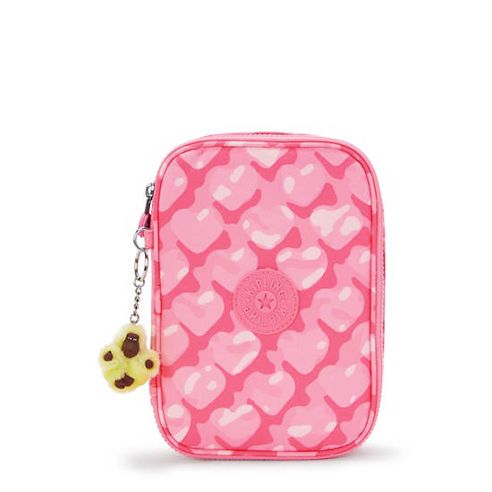 100 Pens Printed Case, Adorable Hearts, large