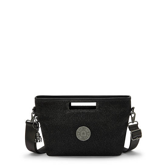 Stevie Sparkly Crossbody Bag, Going Out Black, large